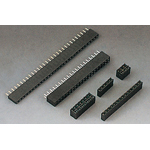 2.54mm PITCH FEMALE HEADER STRAIGHT DIP TYPE PROFILE: 8.5mm