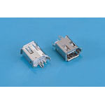 IEEE 1394 FEMALE VERTICAL THRU-HOLE TYPE 6 PIN